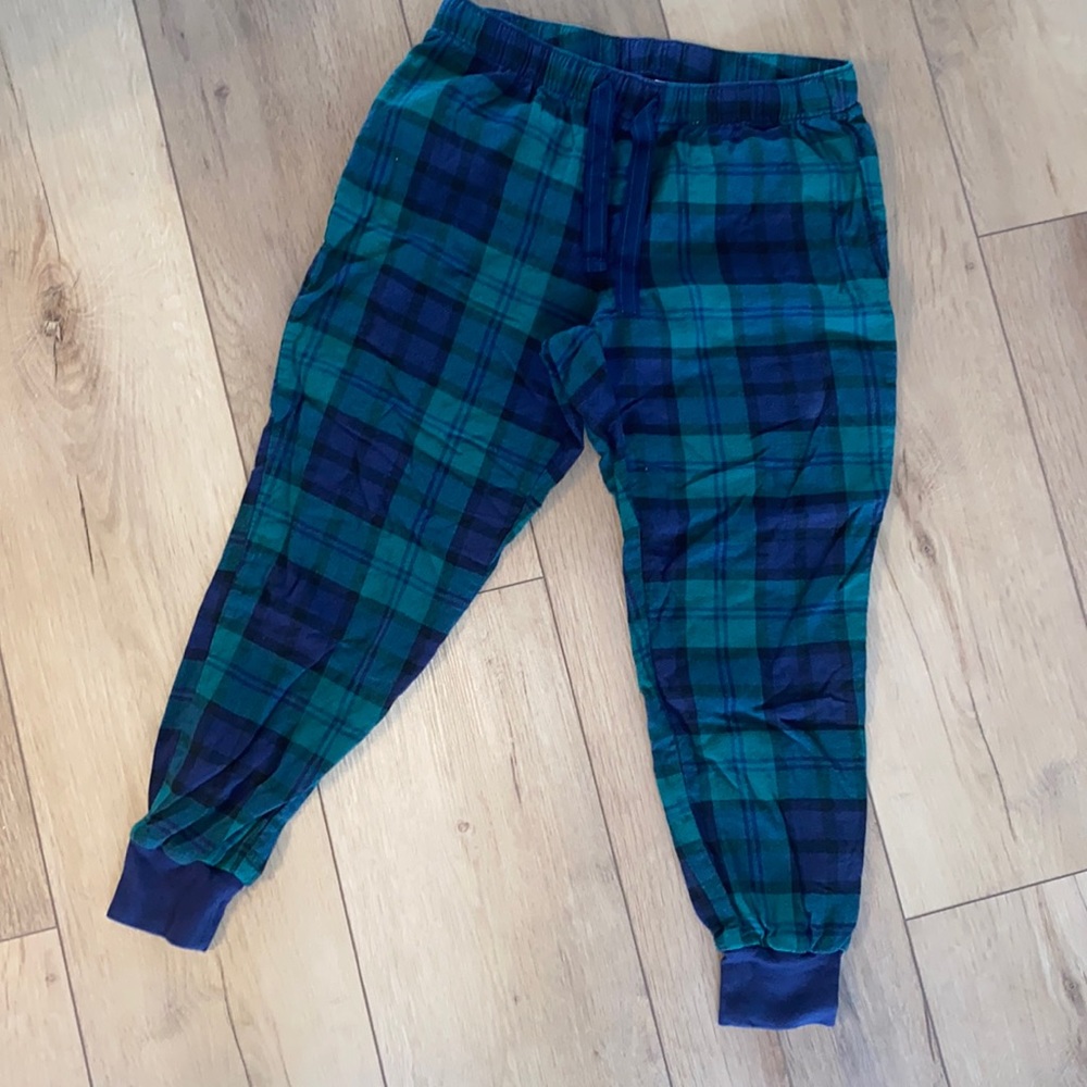 old navy plaid joggers